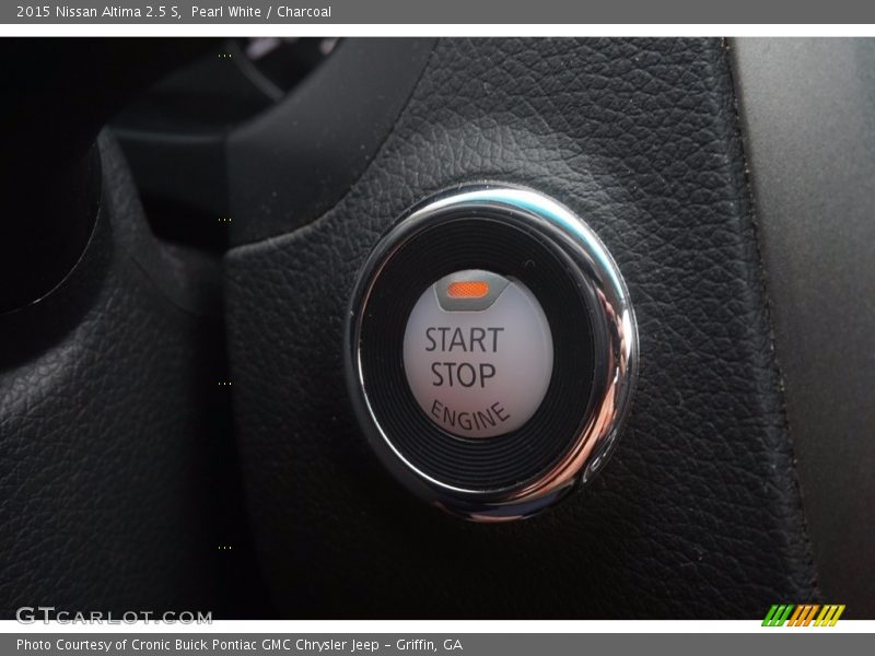 Pearl White / Charcoal 2015 Nissan Altima 2.5 S