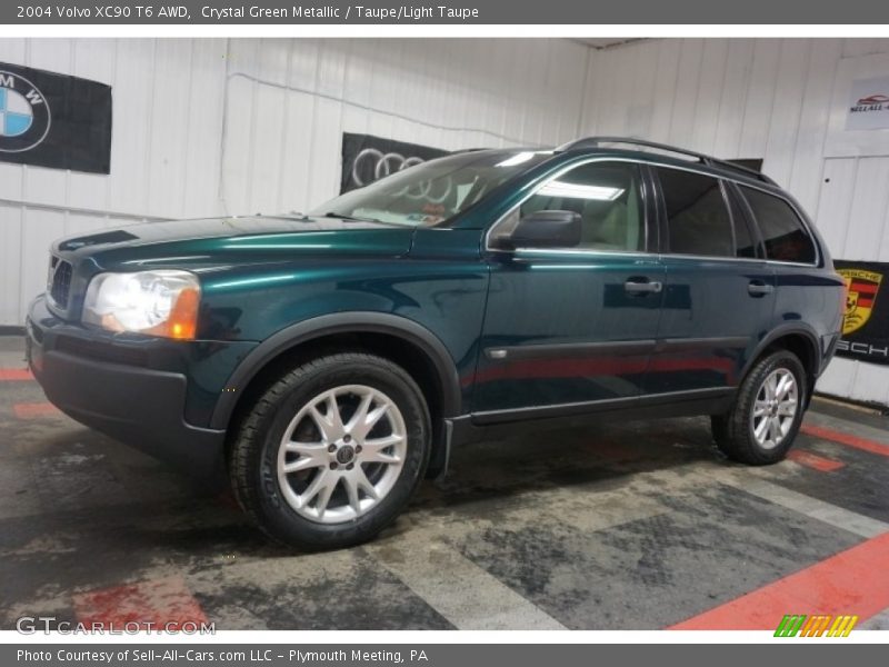 Crystal Green Metallic / Taupe/Light Taupe 2004 Volvo XC90 T6 AWD