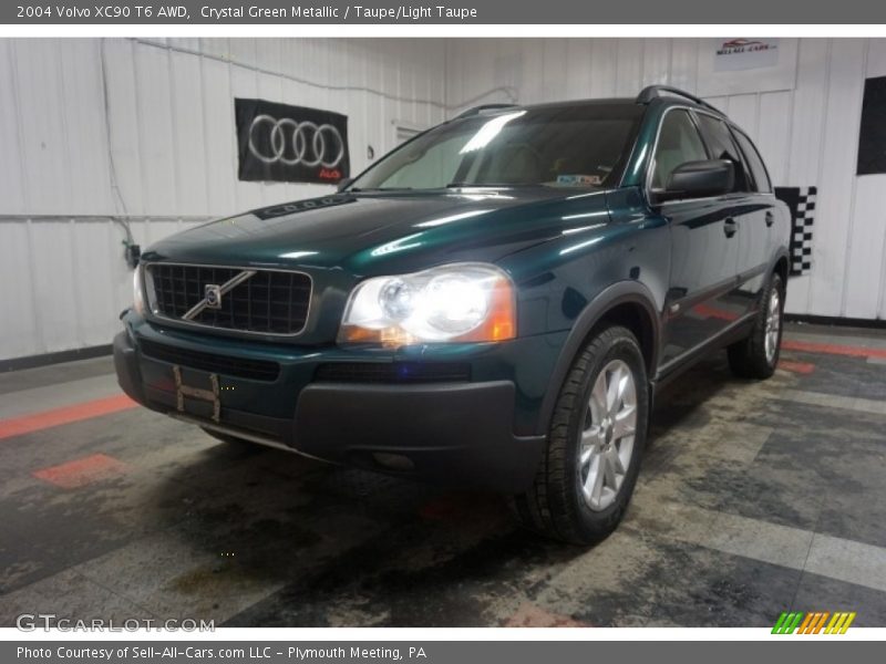 Crystal Green Metallic / Taupe/Light Taupe 2004 Volvo XC90 T6 AWD