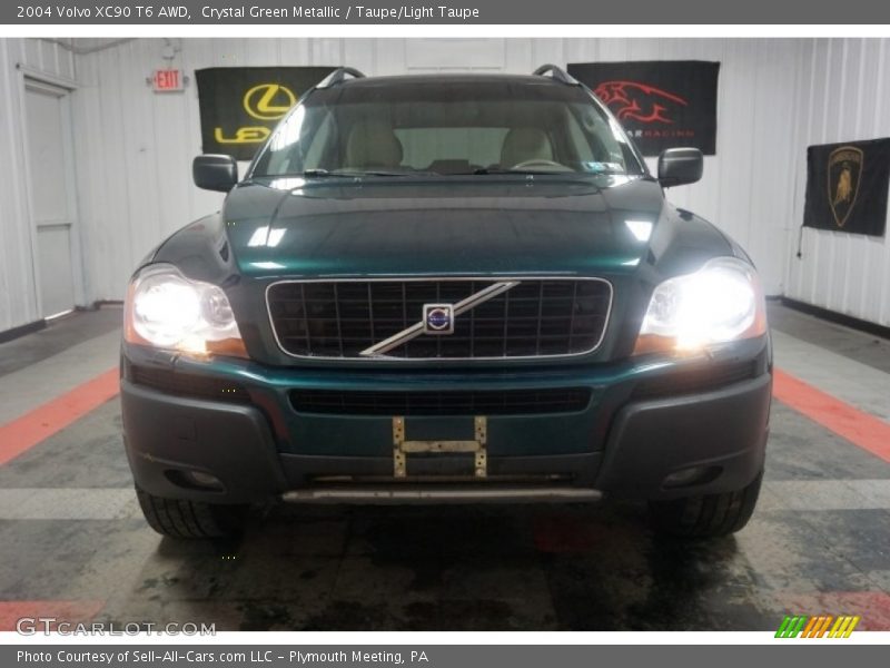 Crystal Green Metallic / Taupe/Light Taupe 2004 Volvo XC90 T6 AWD