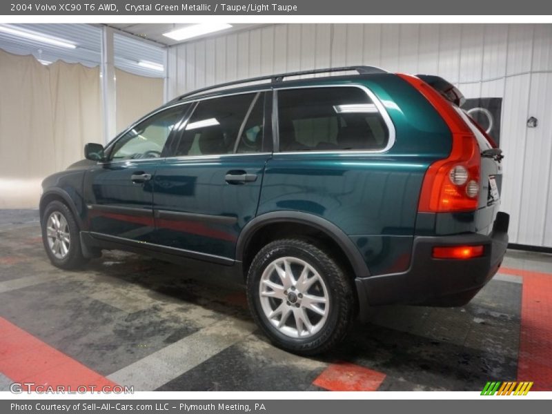 Crystal Green Metallic / Taupe/Light Taupe 2004 Volvo XC90 T6 AWD