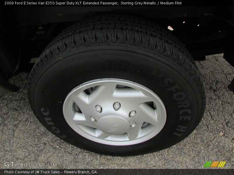 Sterling Grey Metallic / Medium Flint 2009 Ford E Series Van E350 Super Duty XLT Extended Passenger