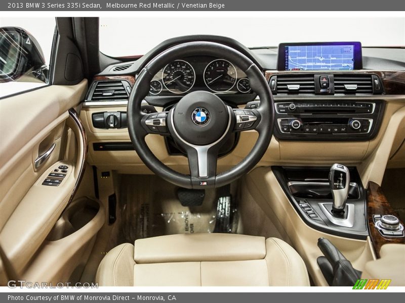 Melbourne Red Metallic / Venetian Beige 2013 BMW 3 Series 335i Sedan
