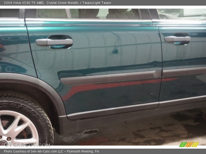 Crystal Green Metallic / Taupe/Light Taupe 2004 Volvo XC90 T6 AWD