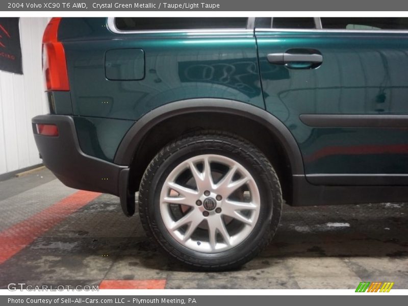 Crystal Green Metallic / Taupe/Light Taupe 2004 Volvo XC90 T6 AWD