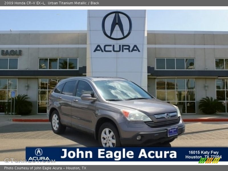 Urban Titanium Metallic / Black 2009 Honda CR-V EX-L