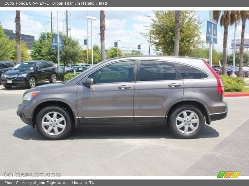 Urban Titanium Metallic / Black 2009 Honda CR-V EX-L
