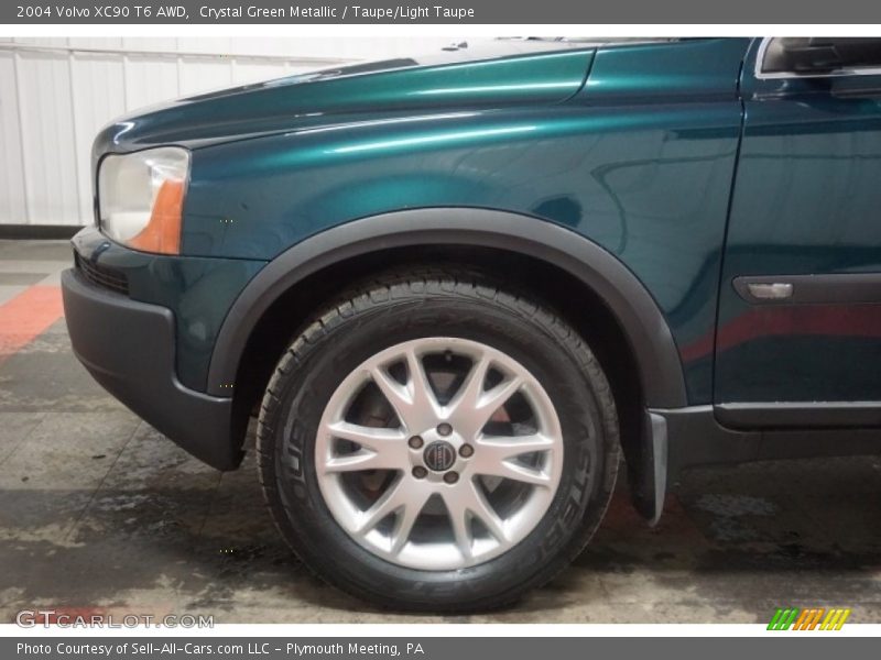 Crystal Green Metallic / Taupe/Light Taupe 2004 Volvo XC90 T6 AWD