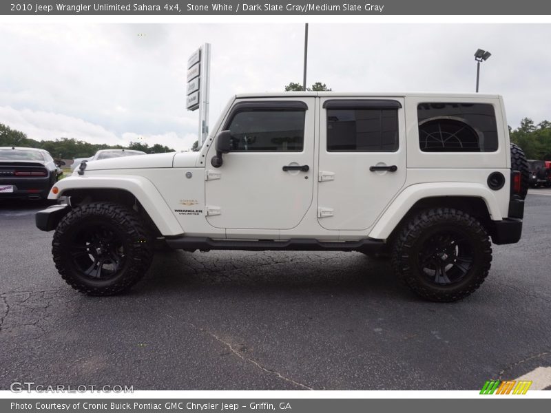 Stone White / Dark Slate Gray/Medium Slate Gray 2010 Jeep Wrangler Unlimited Sahara 4x4