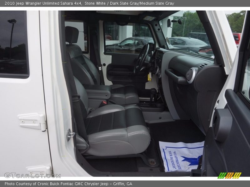 Stone White / Dark Slate Gray/Medium Slate Gray 2010 Jeep Wrangler Unlimited Sahara 4x4
