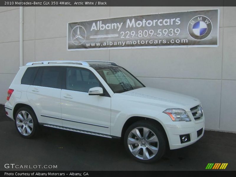 Arctic White / Black 2010 Mercedes-Benz GLK 350 4Matic