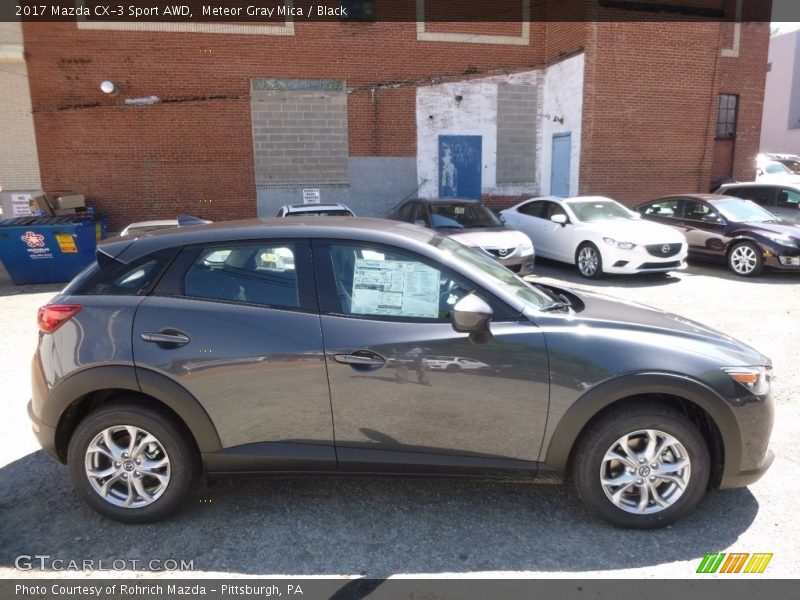 Meteor Gray Mica / Black 2017 Mazda CX-3 Sport AWD