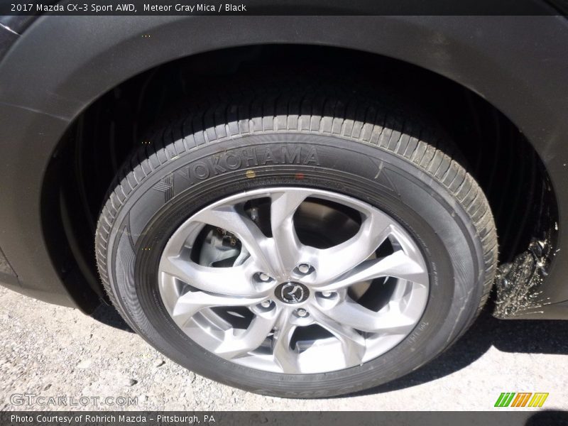 Meteor Gray Mica / Black 2017 Mazda CX-3 Sport AWD