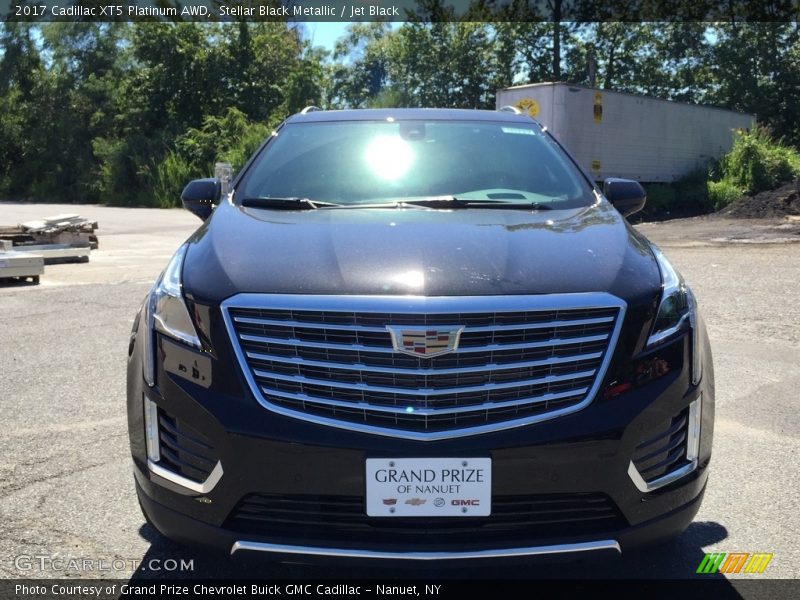 Stellar Black Metallic / Jet Black 2017 Cadillac XT5 Platinum AWD