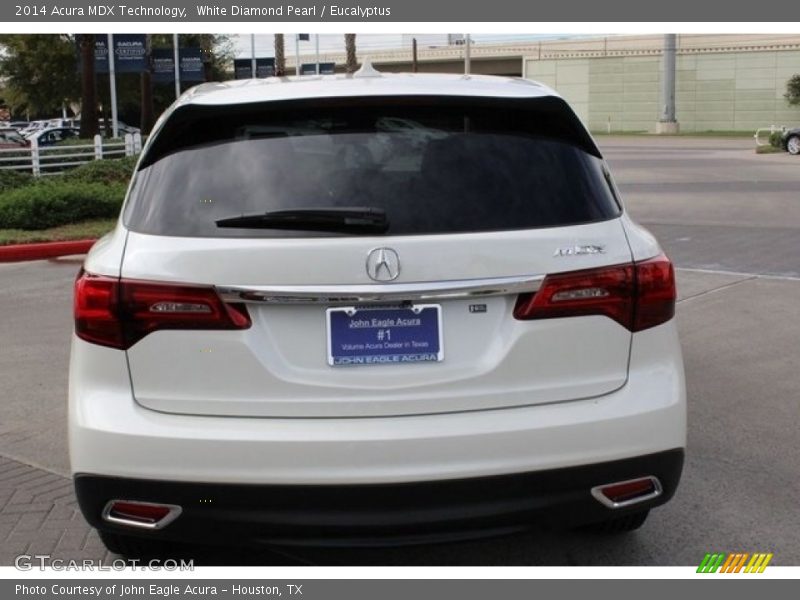 White Diamond Pearl / Eucalyptus 2014 Acura MDX Technology