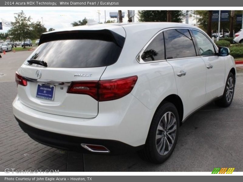 White Diamond Pearl / Eucalyptus 2014 Acura MDX Technology