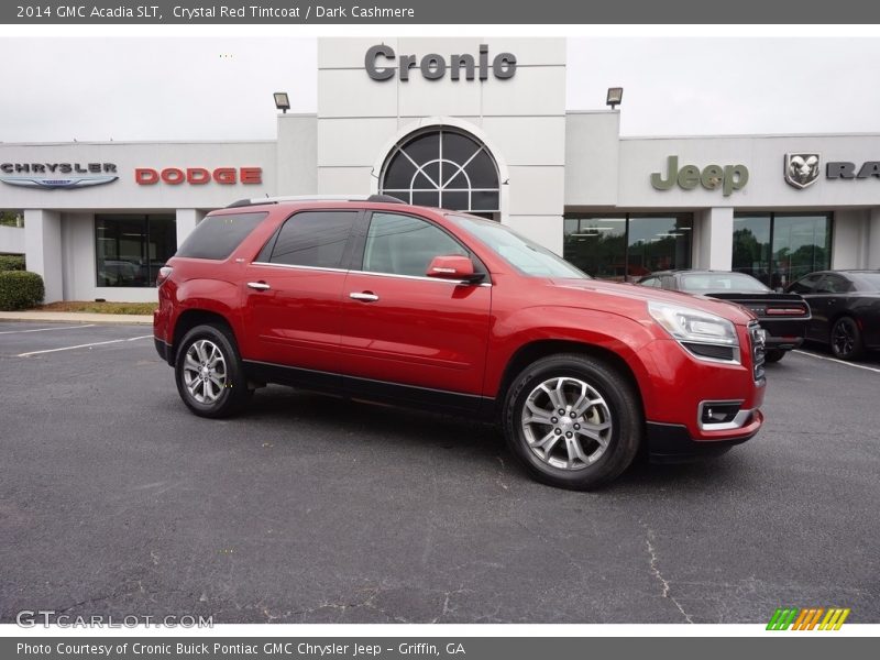 Crystal Red Tintcoat / Dark Cashmere 2014 GMC Acadia SLT