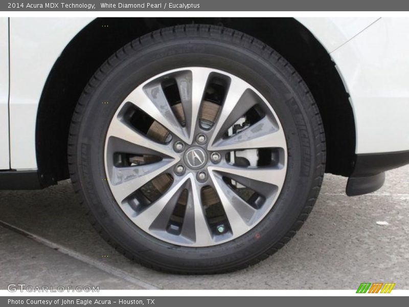 White Diamond Pearl / Eucalyptus 2014 Acura MDX Technology