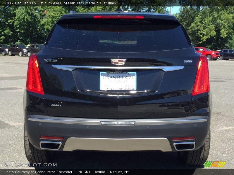 Stellar Black Metallic / Jet Black 2017 Cadillac XT5 Platinum AWD