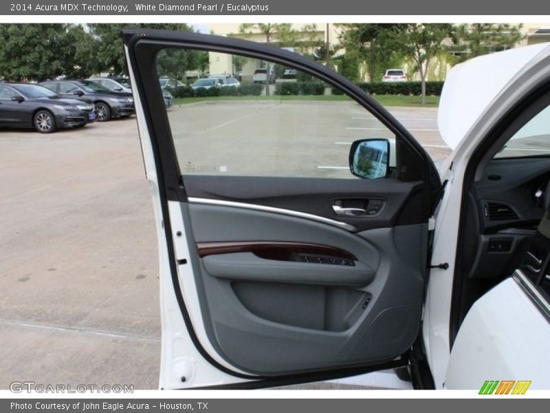 White Diamond Pearl / Eucalyptus 2014 Acura MDX Technology