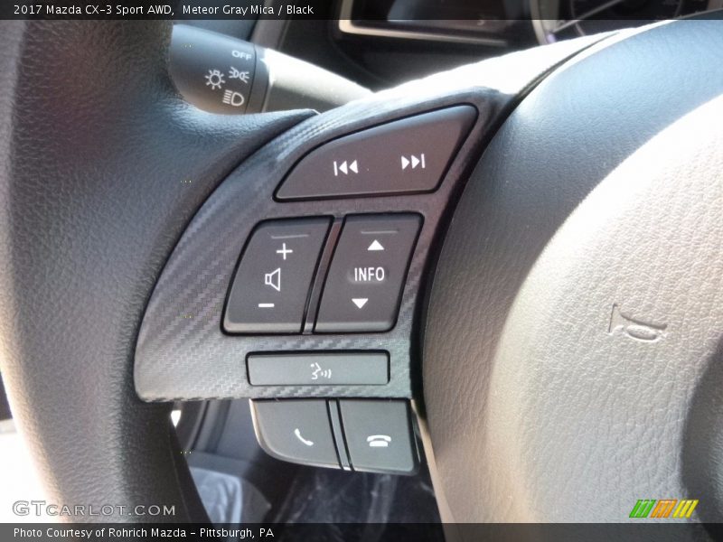 Meteor Gray Mica / Black 2017 Mazda CX-3 Sport AWD