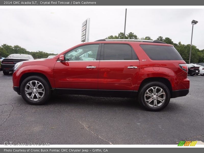 Crystal Red Tintcoat / Dark Cashmere 2014 GMC Acadia SLT