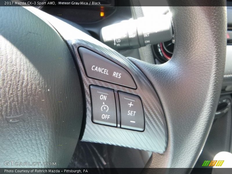 Meteor Gray Mica / Black 2017 Mazda CX-3 Sport AWD