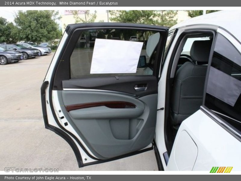 White Diamond Pearl / Eucalyptus 2014 Acura MDX Technology