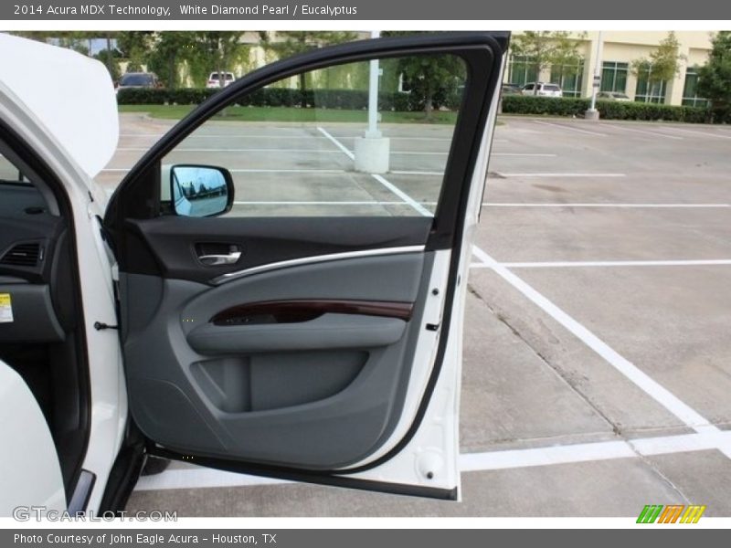 White Diamond Pearl / Eucalyptus 2014 Acura MDX Technology