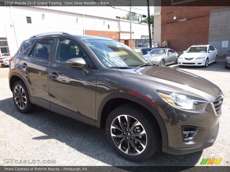 Sonic Silver Metallic / Black 2016 Mazda CX-5 Grand Touring