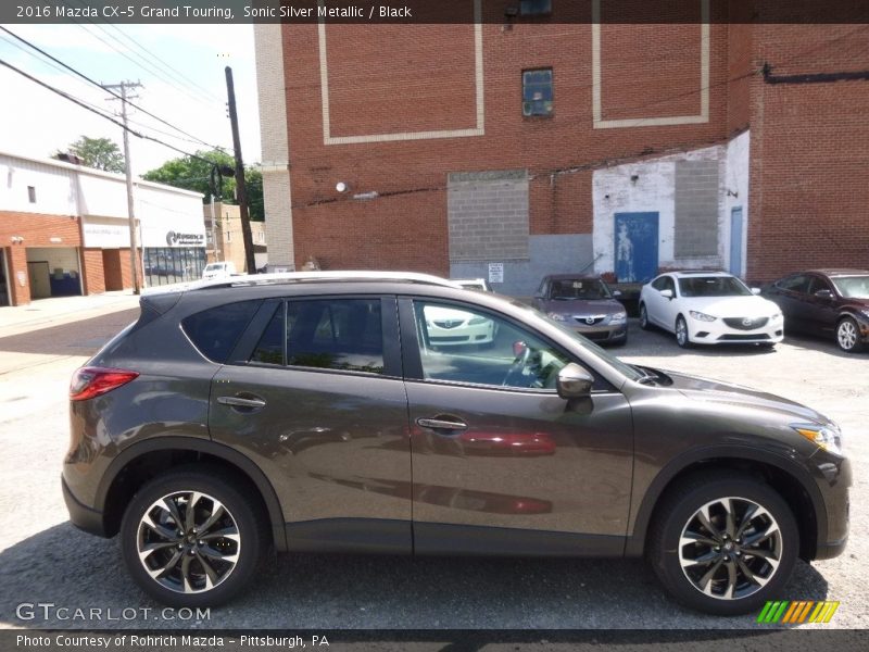 Sonic Silver Metallic / Black 2016 Mazda CX-5 Grand Touring