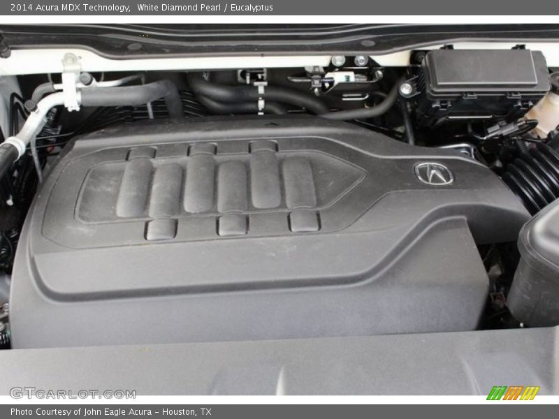 White Diamond Pearl / Eucalyptus 2014 Acura MDX Technology
