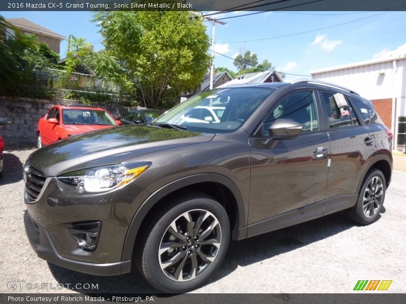 Sonic Silver Metallic / Black 2016 Mazda CX-5 Grand Touring