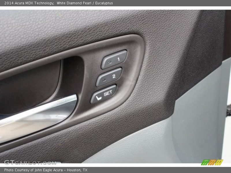 White Diamond Pearl / Eucalyptus 2014 Acura MDX Technology