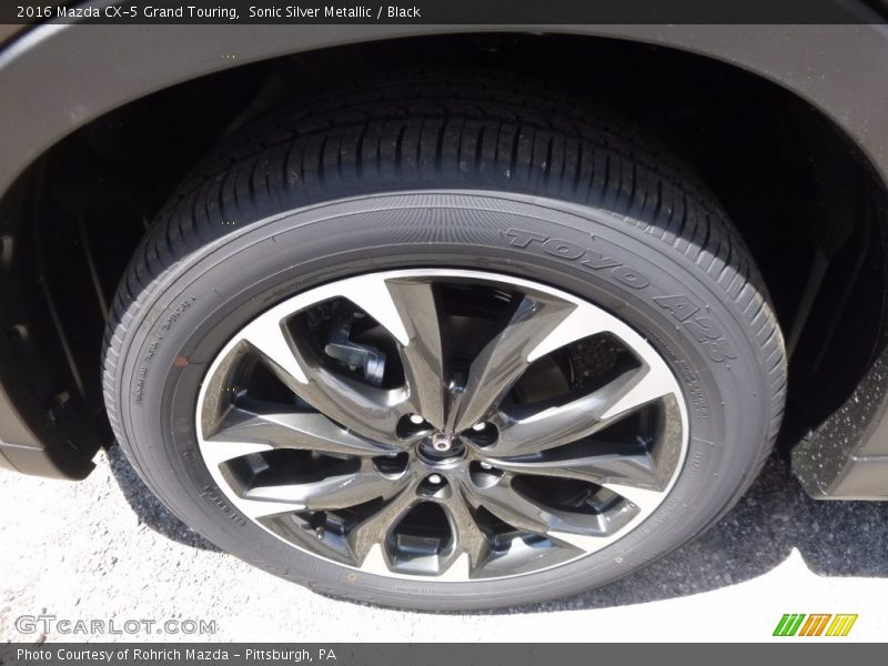 Sonic Silver Metallic / Black 2016 Mazda CX-5 Grand Touring