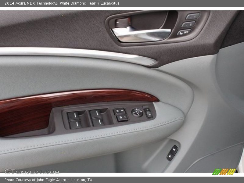White Diamond Pearl / Eucalyptus 2014 Acura MDX Technology