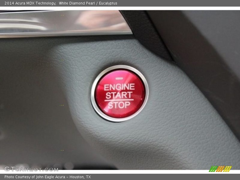 White Diamond Pearl / Eucalyptus 2014 Acura MDX Technology