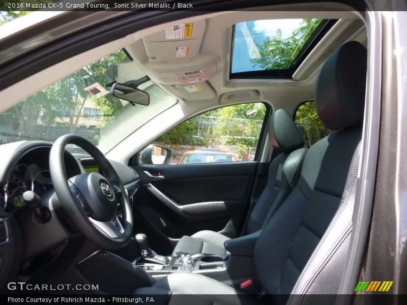 Sonic Silver Metallic / Black 2016 Mazda CX-5 Grand Touring