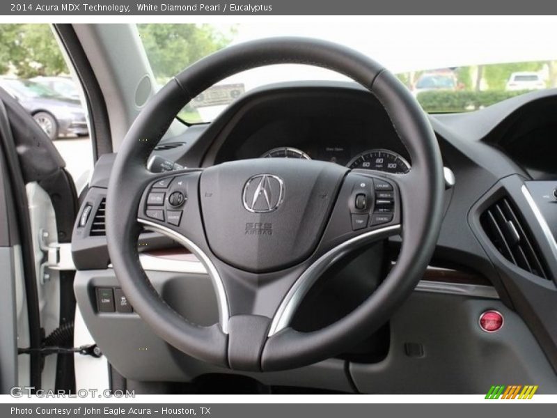 White Diamond Pearl / Eucalyptus 2014 Acura MDX Technology