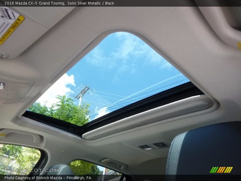 Sonic Silver Metallic / Black 2016 Mazda CX-5 Grand Touring