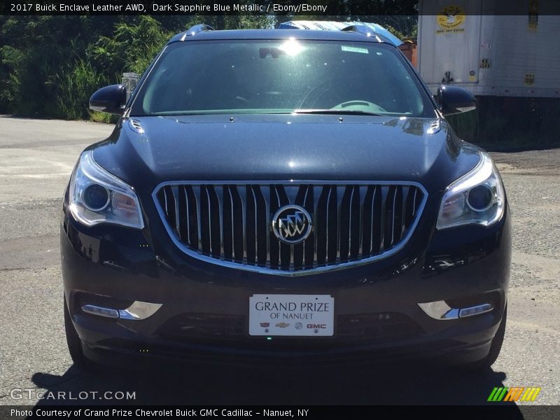 Dark Sapphire Blue Metallic / Ebony/Ebony 2017 Buick Enclave Leather AWD