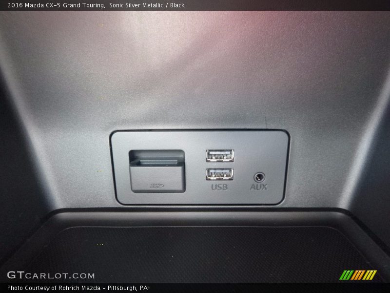 Sonic Silver Metallic / Black 2016 Mazda CX-5 Grand Touring