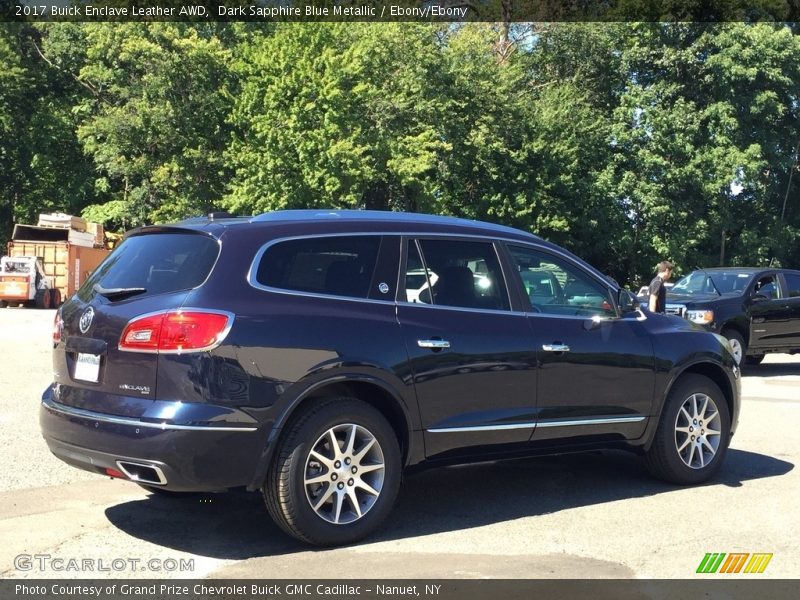 Dark Sapphire Blue Metallic / Ebony/Ebony 2017 Buick Enclave Leather AWD