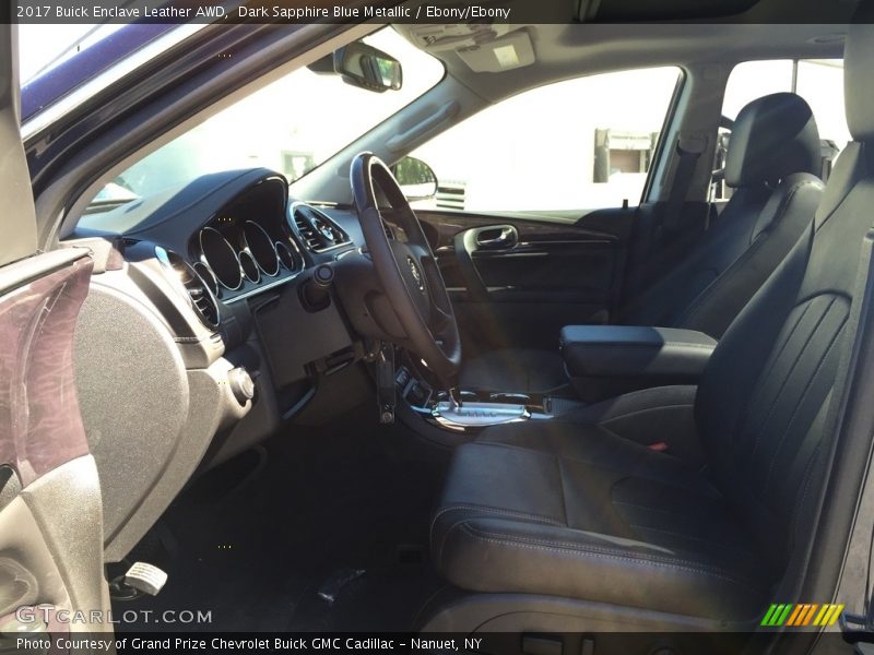 Dark Sapphire Blue Metallic / Ebony/Ebony 2017 Buick Enclave Leather AWD