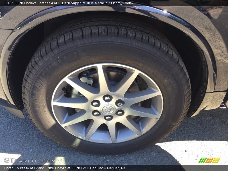 Dark Sapphire Blue Metallic / Ebony/Ebony 2017 Buick Enclave Leather AWD