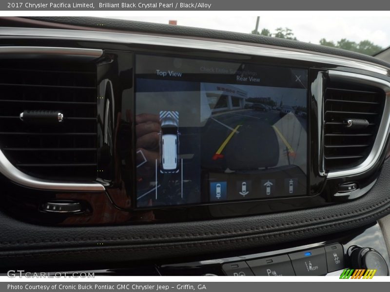 Brilliant Black Crystal Pearl / Black/Alloy 2017 Chrysler Pacifica Limited