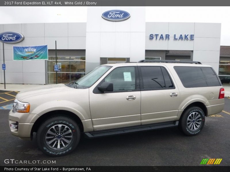 White Gold / Ebony 2017 Ford Expedition EL XLT 4x4