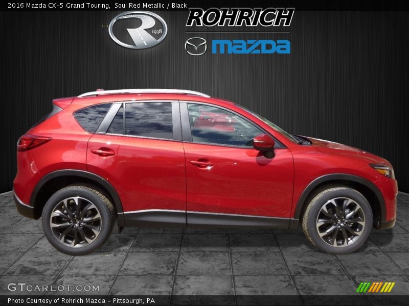 Soul Red Metallic / Black 2016 Mazda CX-5 Grand Touring