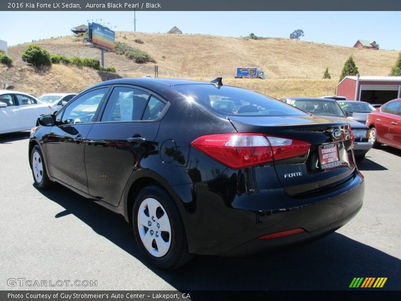 Aurora Black Pearl / Black 2016 Kia Forte LX Sedan