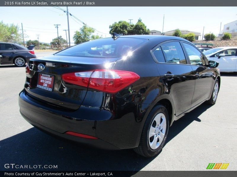Aurora Black Pearl / Black 2016 Kia Forte LX Sedan